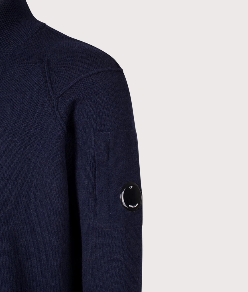 CP Company Mens Lambswool GRS Quarter Zip Jumper